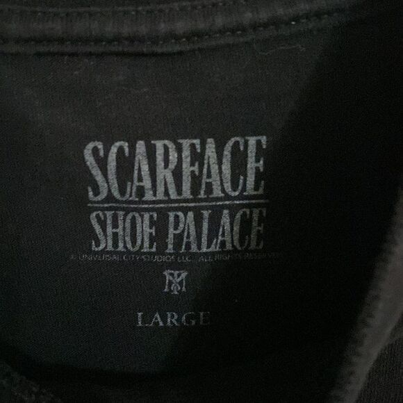 SCARFACE X SHOE PALACE Men’s Black Thick Cotton T Shirt Size L - Picture 5 of 5
